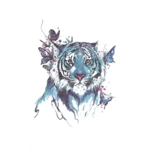 Butterflies Tiger Tattoo