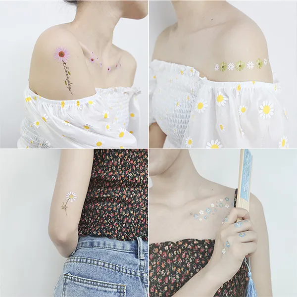 Daisy Women Temporary Tattoo