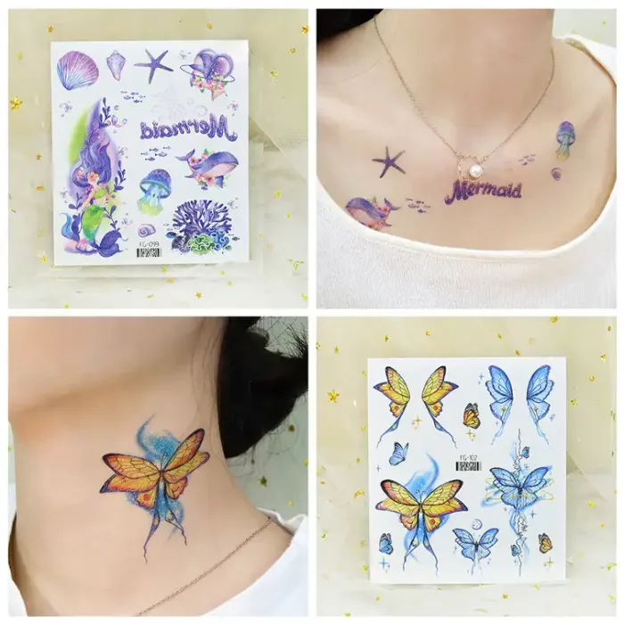 Animals Glitter Temporary Tattoo